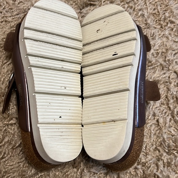 MEPHISTO Buckle Sandals Metallic Rose Gold Size 38 | 8 - Picture 13 of 15